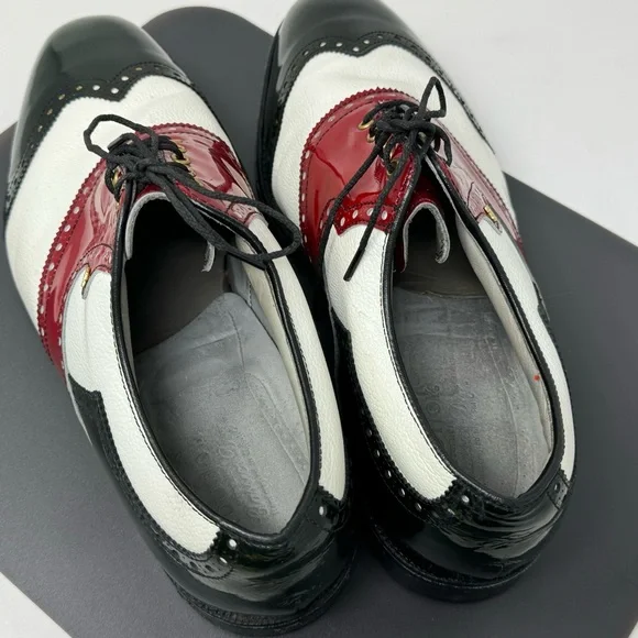 Vintage FootJoy Classics Golf Shoes Size 10.5 Wing Tip Style #50802no Spikes